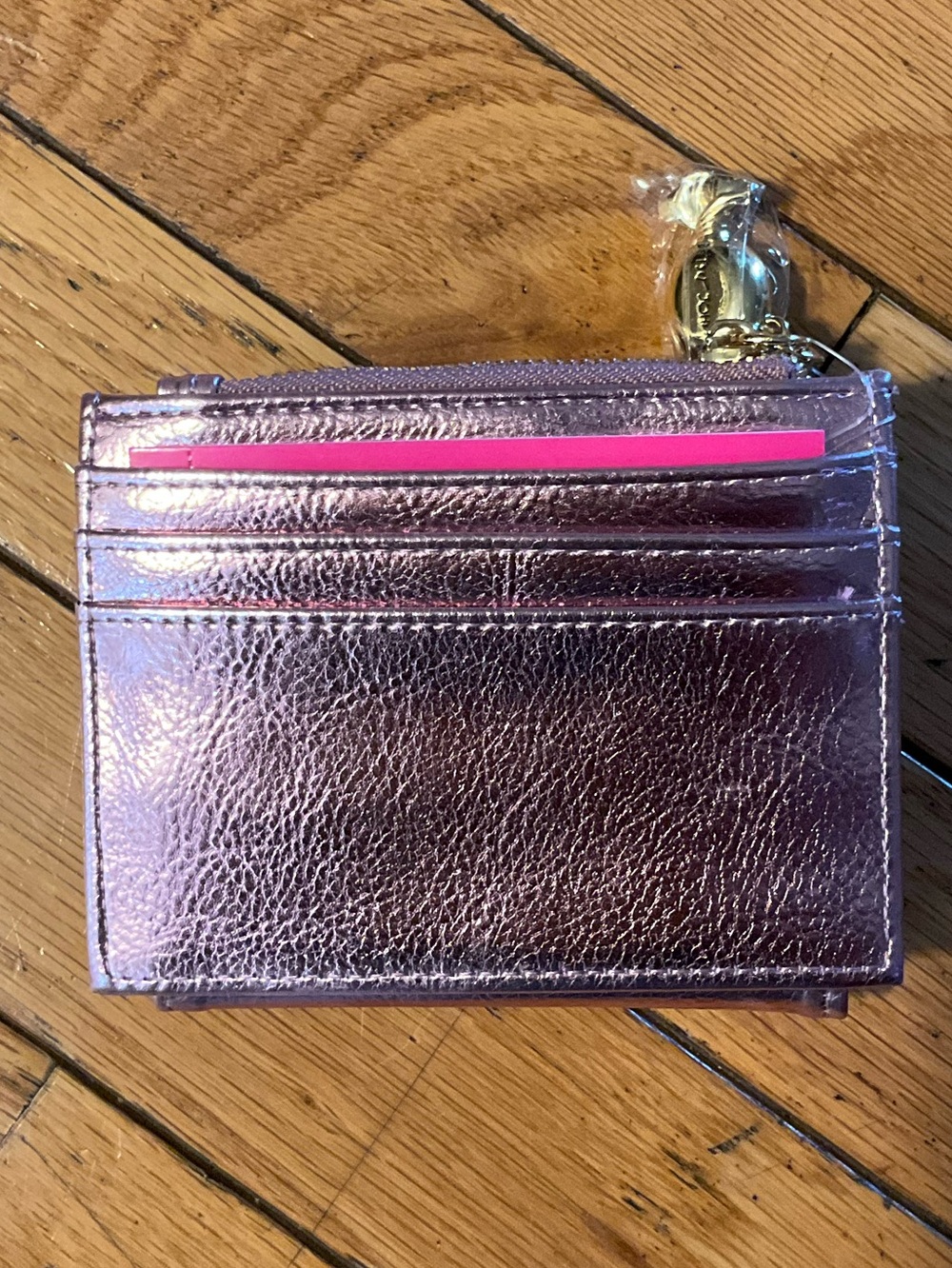 BETSEY JOHNSON CANDY BIFOLD WALLET – PINK METALLIC (NEW WITH TAGS) A3 - Picture 3 of 3